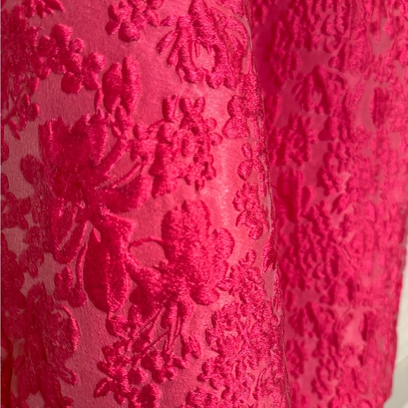 & Other Stories Pink Textured/Jacquard Puffsleeve dress - Picture 3 of 9